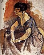 Jules Pascin Lady  Portrait of Andora oil painting picture wholesale